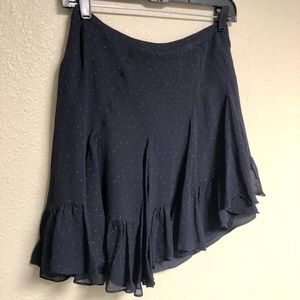 Club Monaco Polka Dot High Low Silk Skirt 2